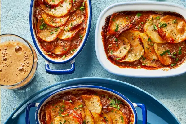 Mini tortini di patate, bistecca e chorizo