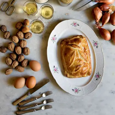 Crostata Di Pasta Sfoglia Prosciutto E Formaggio