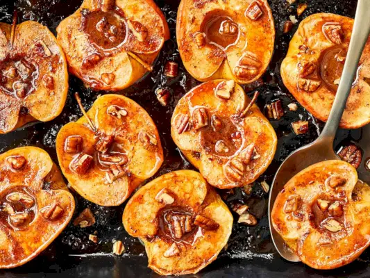Receita de maçãs assadas com especiarias