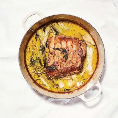Carne De Porco Assada No Leite