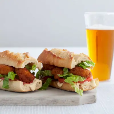Krewetki Po'Boys