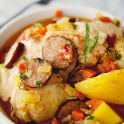 Hühnerbouillabaisse mit Rouille