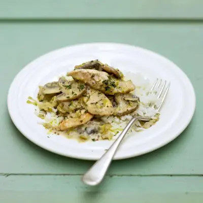 Einfachster Hühnchen-Lauch-Eintopf