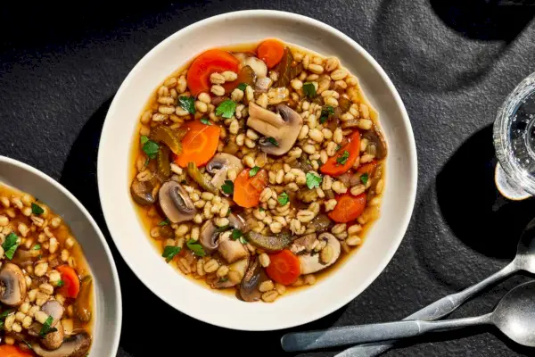 Sopa de Cogumelo e Cevada