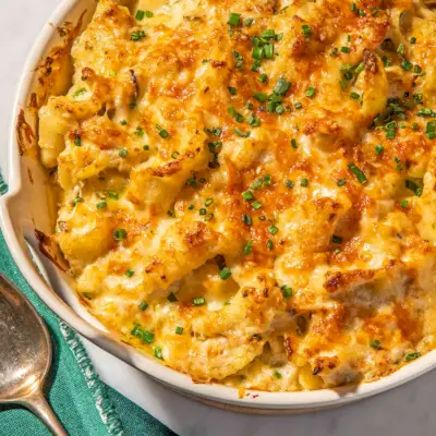 Krabben-Makkaroni-Gratin