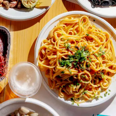 Seeigel-Spaghetti
