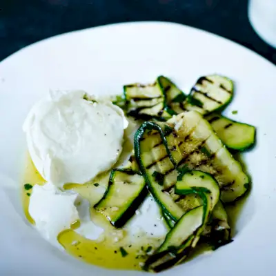 Zucchine Grigliate Con Mozzarella Fresca