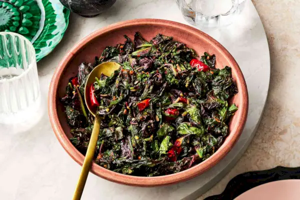 Légumes sautés au chili et à l'ail