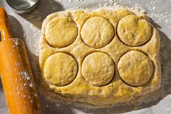 Biscuits lus à cuits dans leurs restes