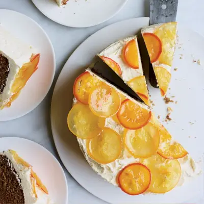 シトラスフロスティングのハニーケーキ
