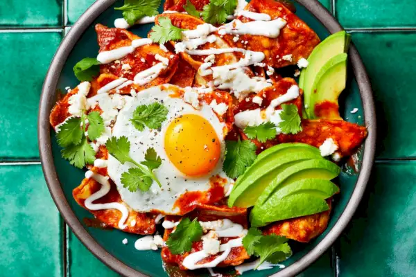 Recept na červené Chilaquiles