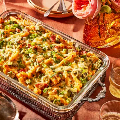 Okra Mac i Ser z Kiełbasą Andouille