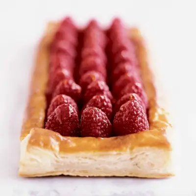 Frische Himbeertarte