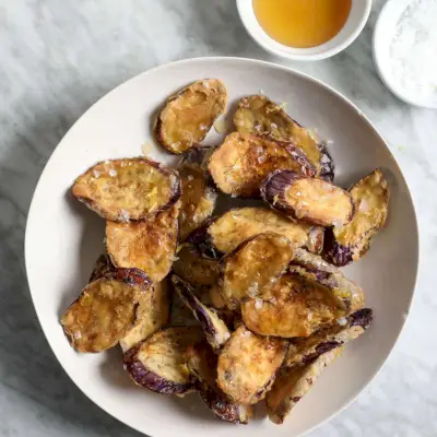 Aubergines au Miel (Aubergines Frites au Miel)