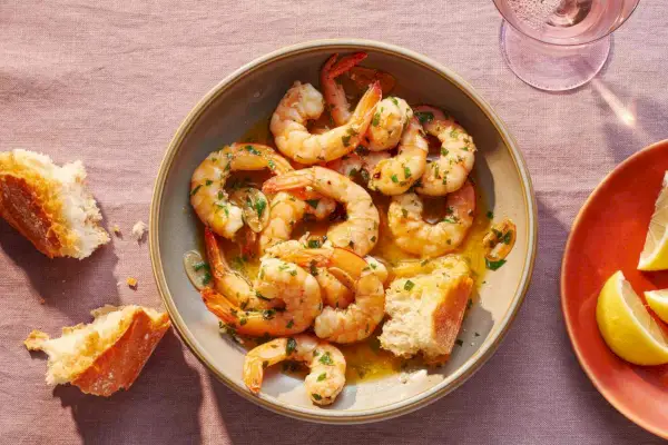 Crevettes à la sauce à l'ail