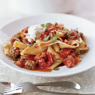 Pappardelle con ragú de cordero