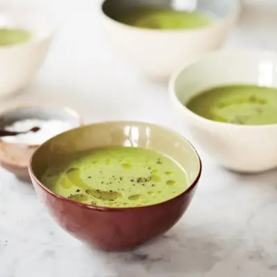 Sopa de Abobrinha e Agrião
