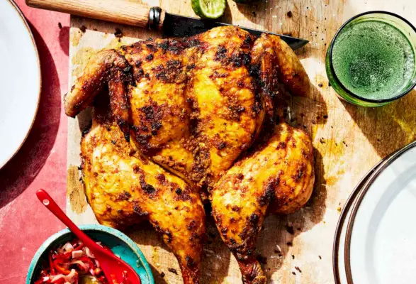 Frango Grelhado Balinês com Sambal Matah Cru