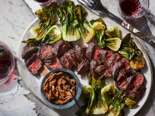 Recept na steak s pečeným Bok Choy | FWCooks