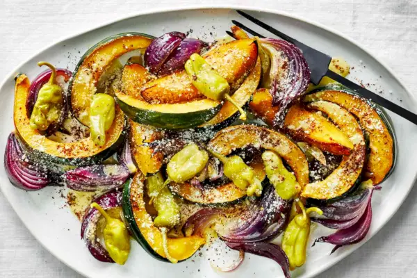 Recept na pečenú tekvicu so škumpou a talianskym dresingom