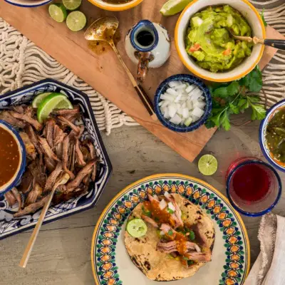 Tacos di maiale brasati alla coca cola