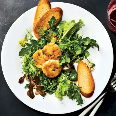 Gebackener Ziegenkäsesalat