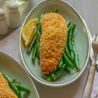 Chrupiąca pieczona tilapia