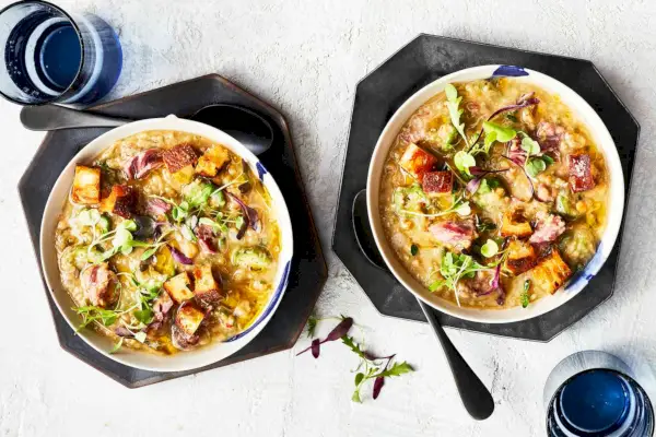 Soupe au jambon fumé et aux lentilles