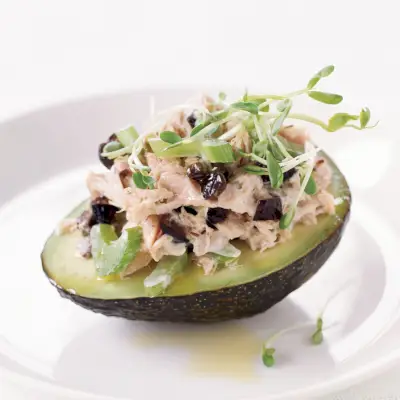 Salada de Atum Fresco com Abacate