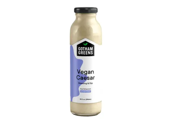 bottle of Gotham Greens vegan caesar dressing