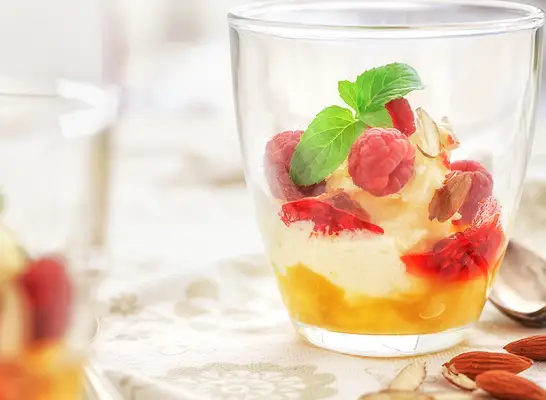Peach melba