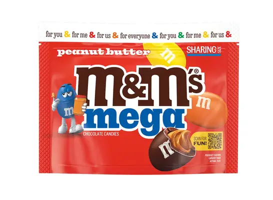 a bag of peanut butter m & m