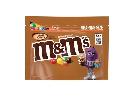 a bag of caramel cold brew m & m