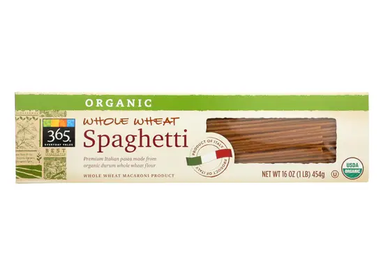365 Organic Whole Wheat Spaghetti