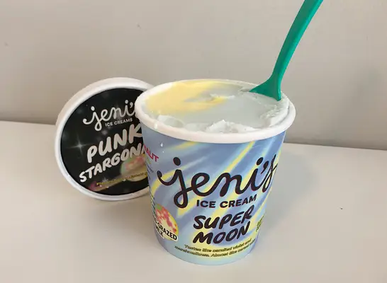 open container of jeni