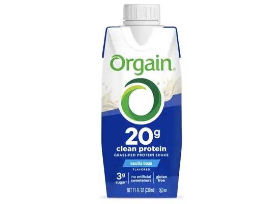 orgain vanilla bean shake