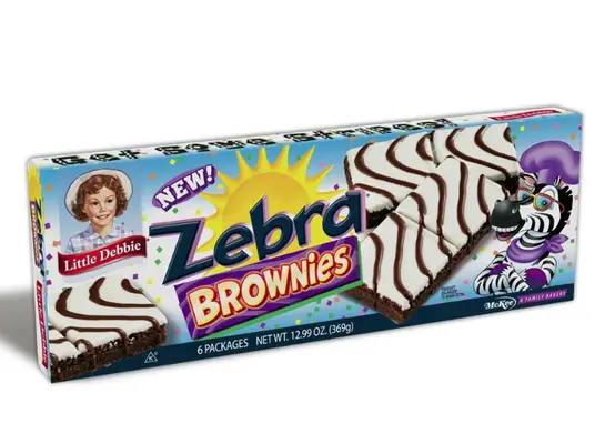 zebra brownies