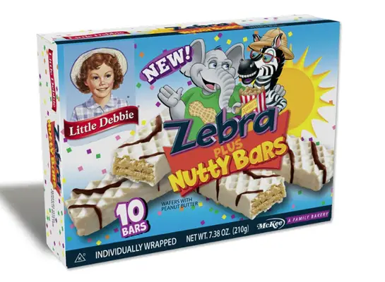 zebra nutty bars
