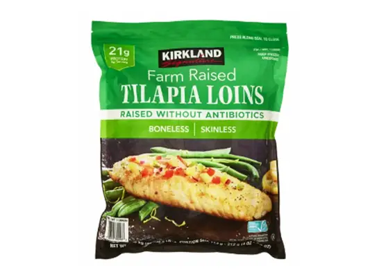 Kirkland Signature Farm Raised Tilapia Loins (Boneless|Skinless)