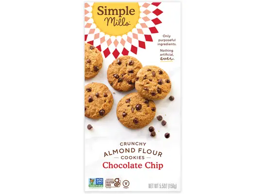 simple mills crunchy almond flour chocolate chip cookies