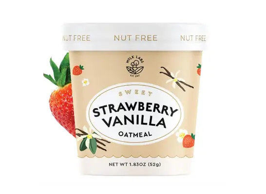 Mylk Labs Strawberry Vanilla Instant Oatmeal