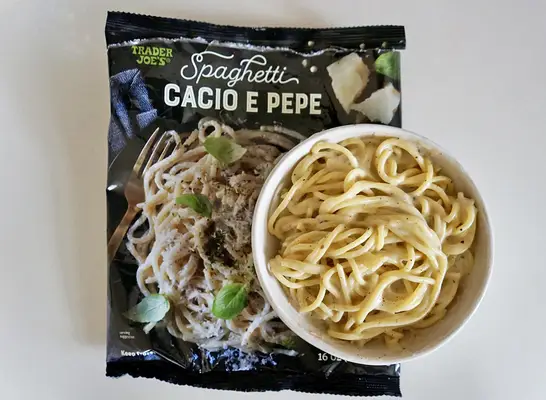 Spaghetti Cacio e Pepe at Trader Joe