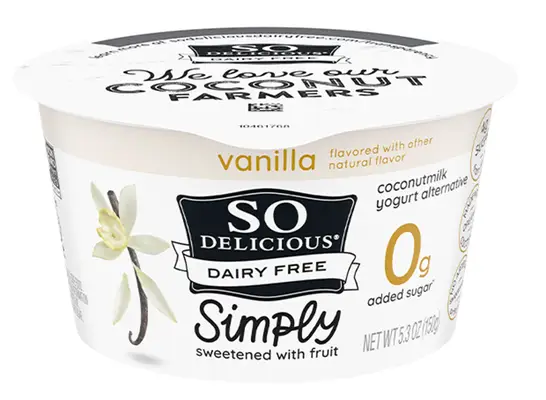 So Delicious Dairy Free Vanilla Coconutmilk Yogurt Alternative