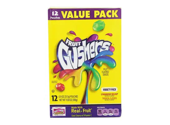 box of fruit gushers