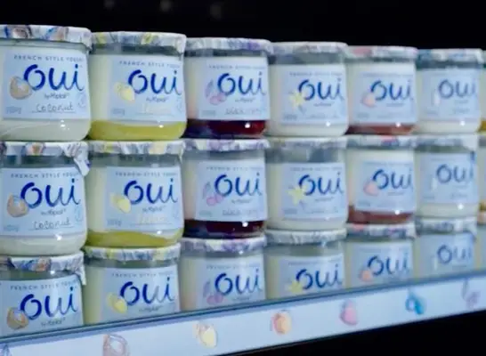 oui yoplait shelf