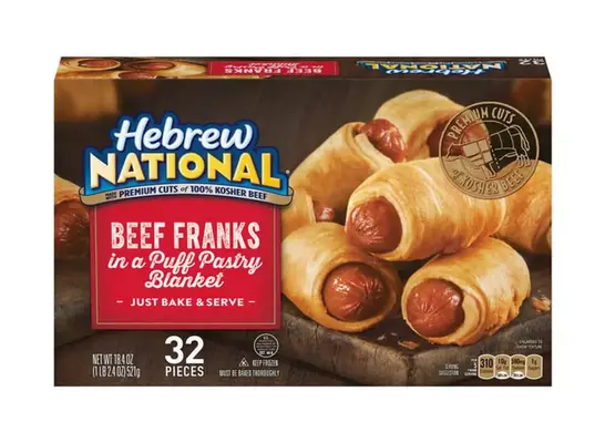 hebrew national beef franks in a blanket