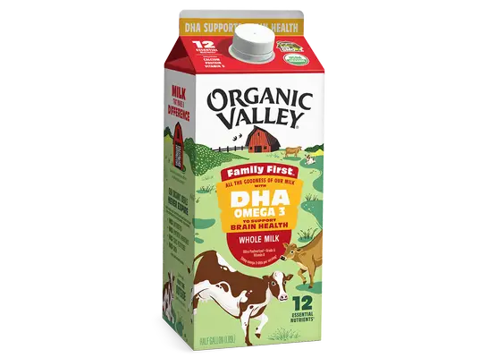 Organic Valley Family First DHA Omega-3 Whole Milk