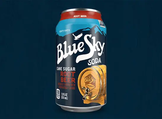 blue sky root beer can