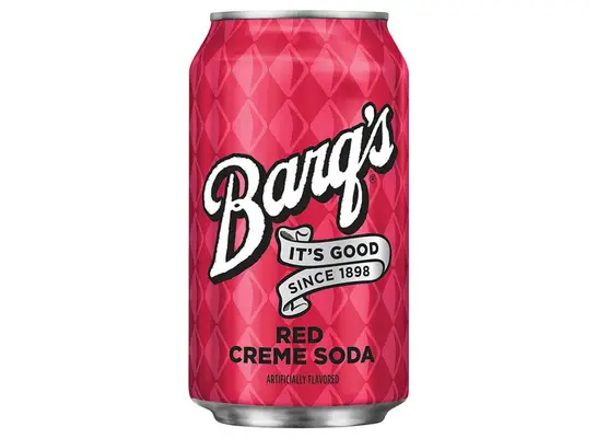 barqs red creme soda can
