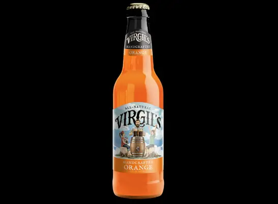 virgils handcrafted orange soda bottle